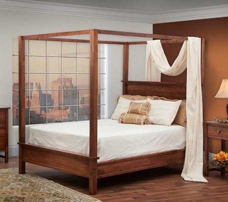 Four poster bed